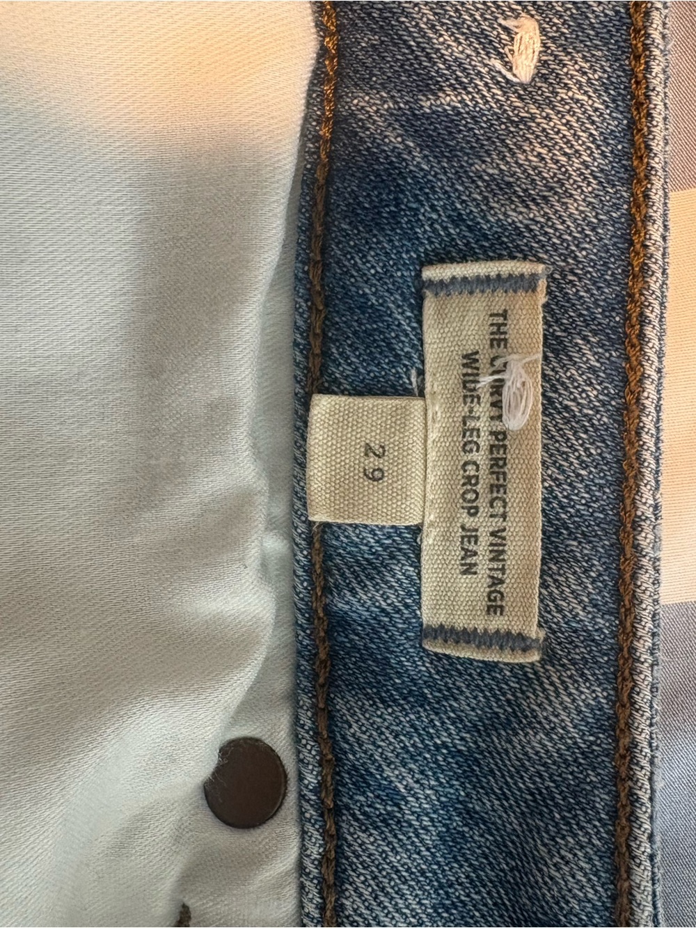 Madewell Light Blue Wide-Leg Cropped Jeans - Picture 12 of 12